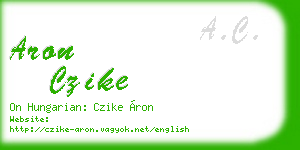 aron czike business card